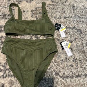 Salt + Cove Deep Green Bikini Set